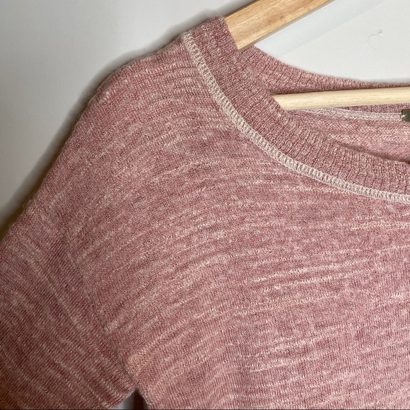 Free People Pink Crew Neck Knit Top - Picture 4 of 10